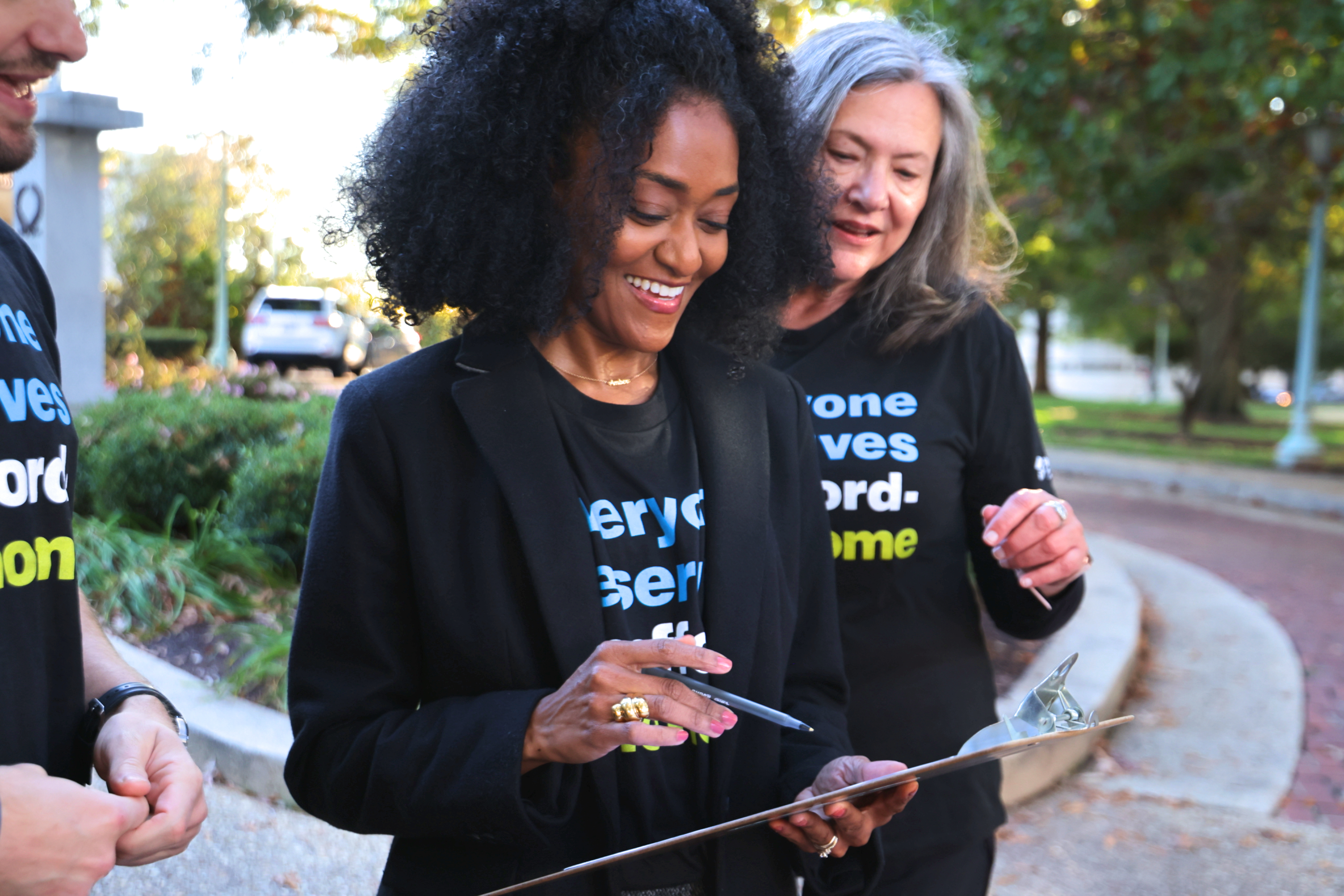 Advocates standing together