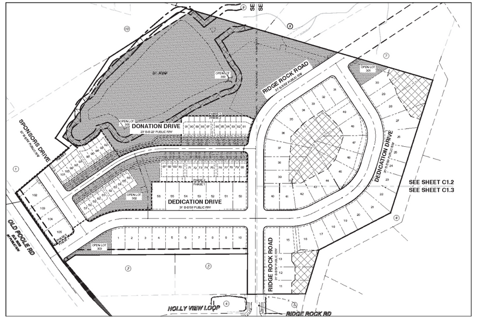 Old Poole Place site map 