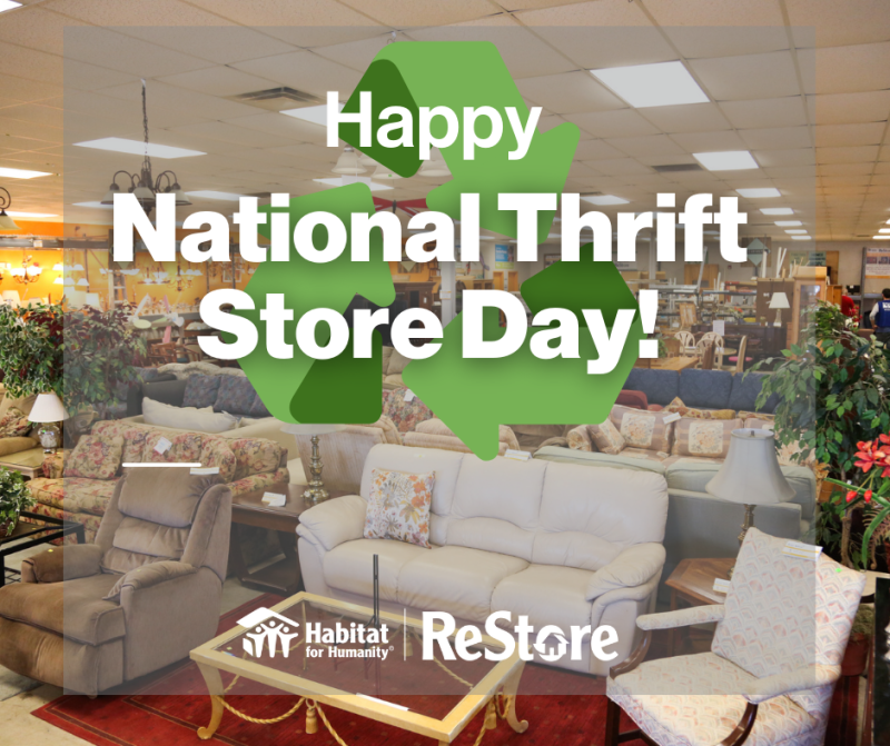 National Thrift Store Day make a difference while you shop! Habitat