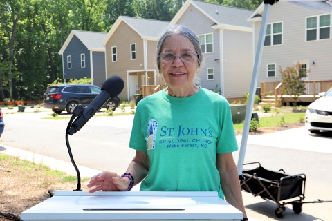 Kenille volunteering at Habitat Wake