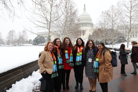 Habitat Wake team in front of the U.S. Capitol