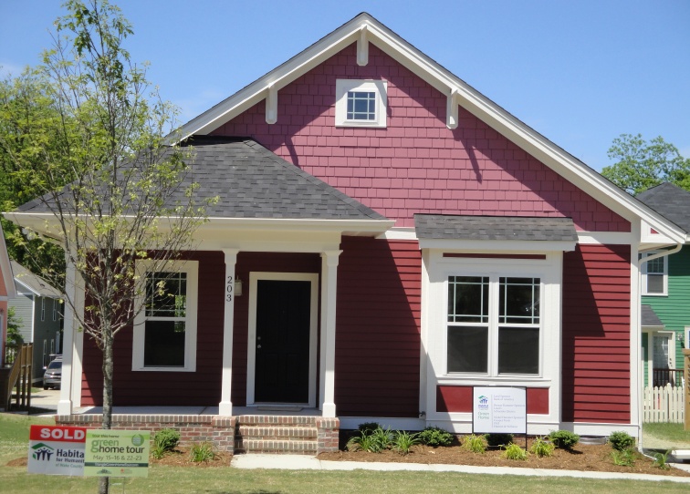 Habitat Wake home built in Downtown Raleigh